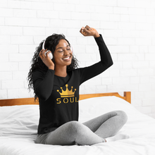 Load image into Gallery viewer, Women's Dark Color Long Sleeve: Gold