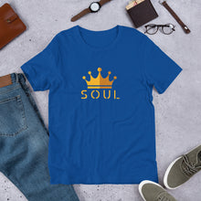 Load image into Gallery viewer, Men's Classic T-Shirt: Gold on Blue
