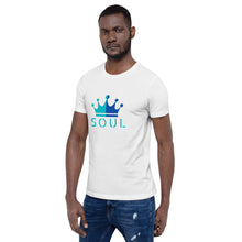 Load image into Gallery viewer, Men's Crisp White Tee: Blue