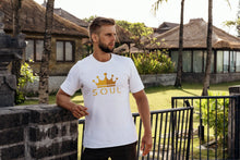 Load image into Gallery viewer, Men's Crisp White Tee: Gold