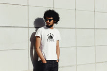 Load image into Gallery viewer, Men's Crisp White Tee: Black/Grey