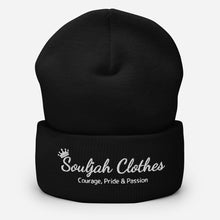 Load image into Gallery viewer, Souljah Clothes Dark Color Beanie: White
