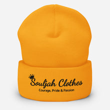 Load image into Gallery viewer, Souljah Clothes Light Color Beanie: Black

