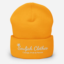 Load image into Gallery viewer, Souljah Clothes Dark Color Beanie: White
