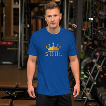 Load image into Gallery viewer, Men&#39;s Classic T-Shirt: Gold on Blue

